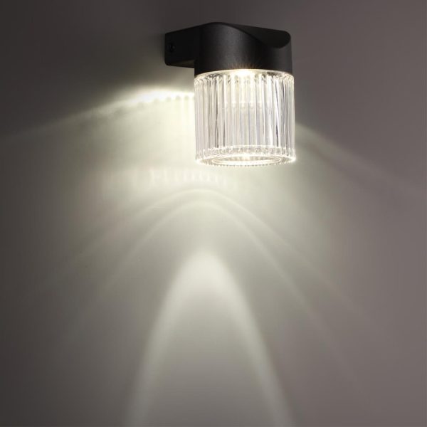 359291 STREET NT24 000 черный Светильник ландшафтный настенный IP65 LED 7W 4000K 175-265V ESTIMA — изображение 3