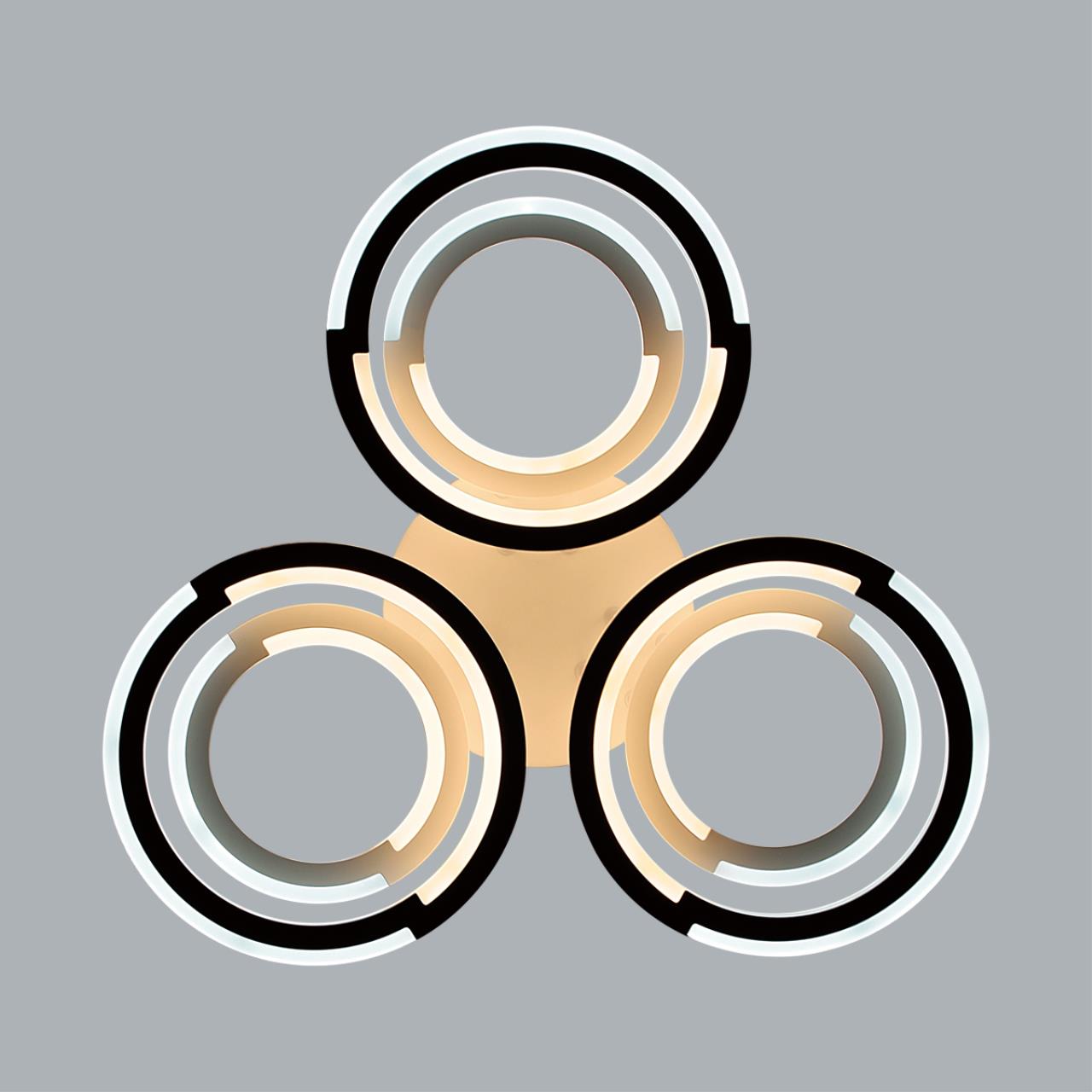 8028/80CL LEDIO LN25 247 белый/белый, металл/акрил Потолочный светильник с ПДУ LED 80W 3000-6000К 220V OSAKA — изображение 6