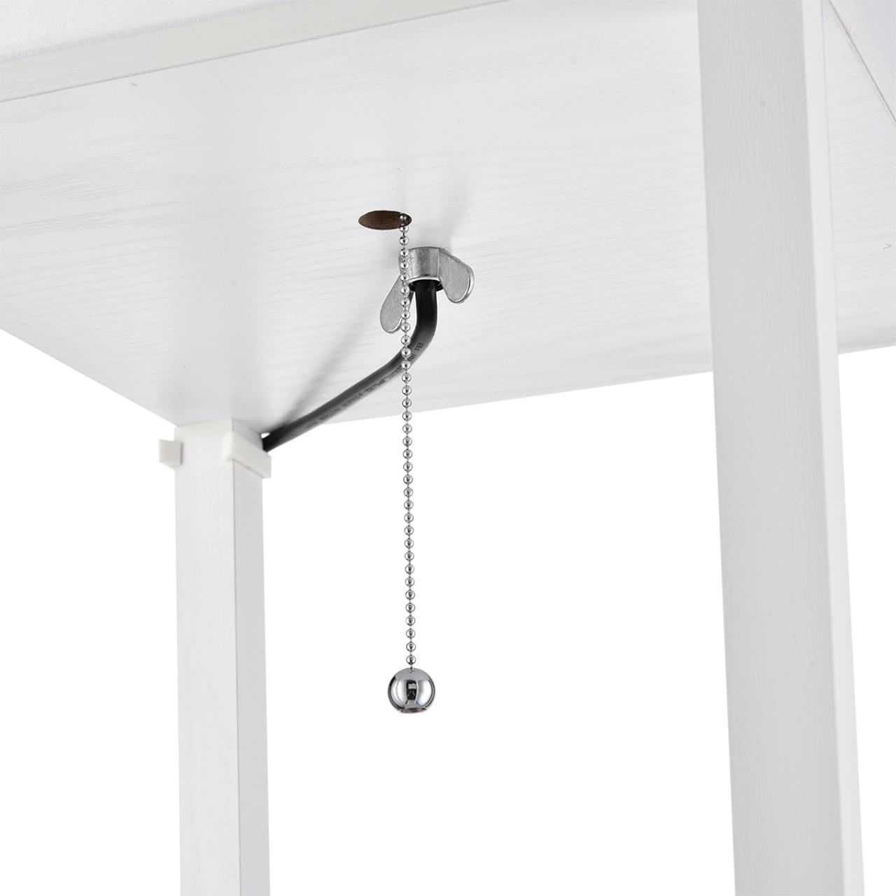 8089/1F COMFI LN25 361 белый, дерево/текстиль Торшер Е27 1*60W 220V PRACTIC — изображение 4