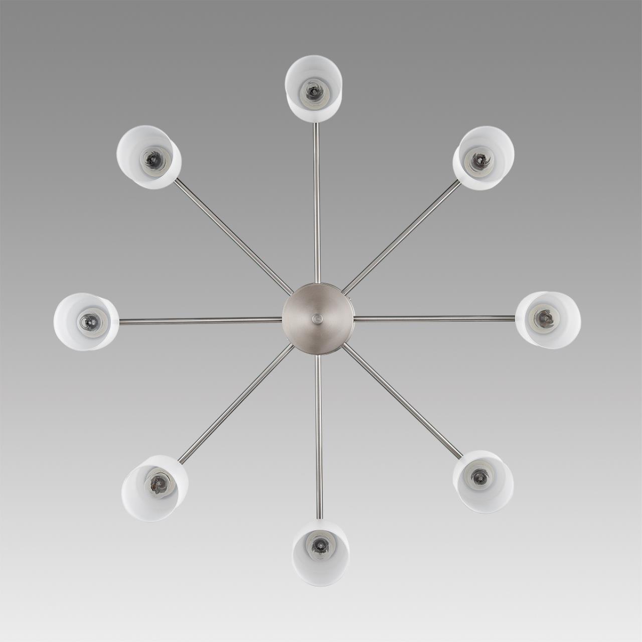 8099/8C COMFI LN25 75 никель/белый металл/стекло Люстра потолочная Е14 8*40W 220V MAVE — изображение 7