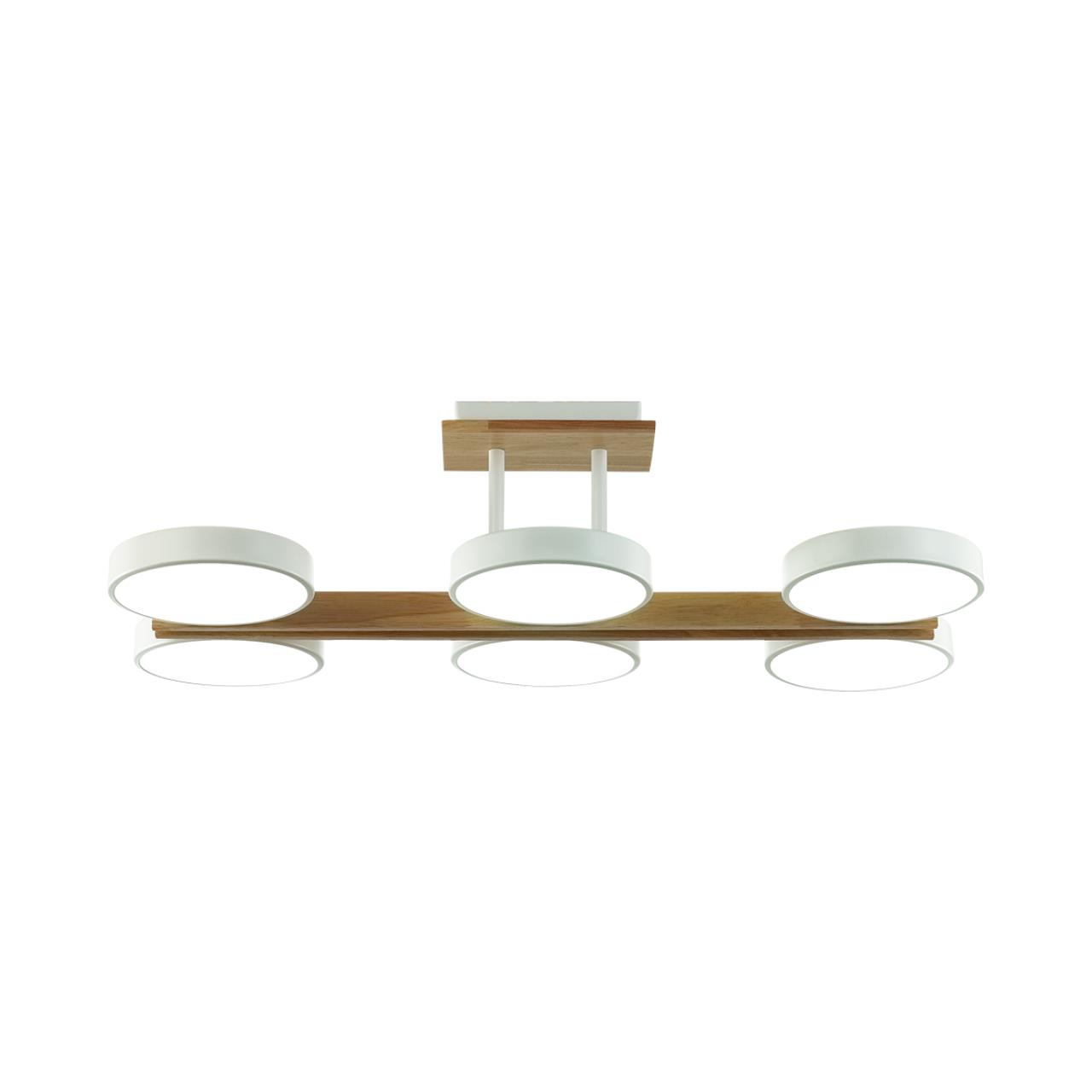 8030/108CL LEDIO LN25 264 белый, дерево/металл, акрил Потолочный светильник LED 108W 3000-6000К 220V PLATO — изображение 3
