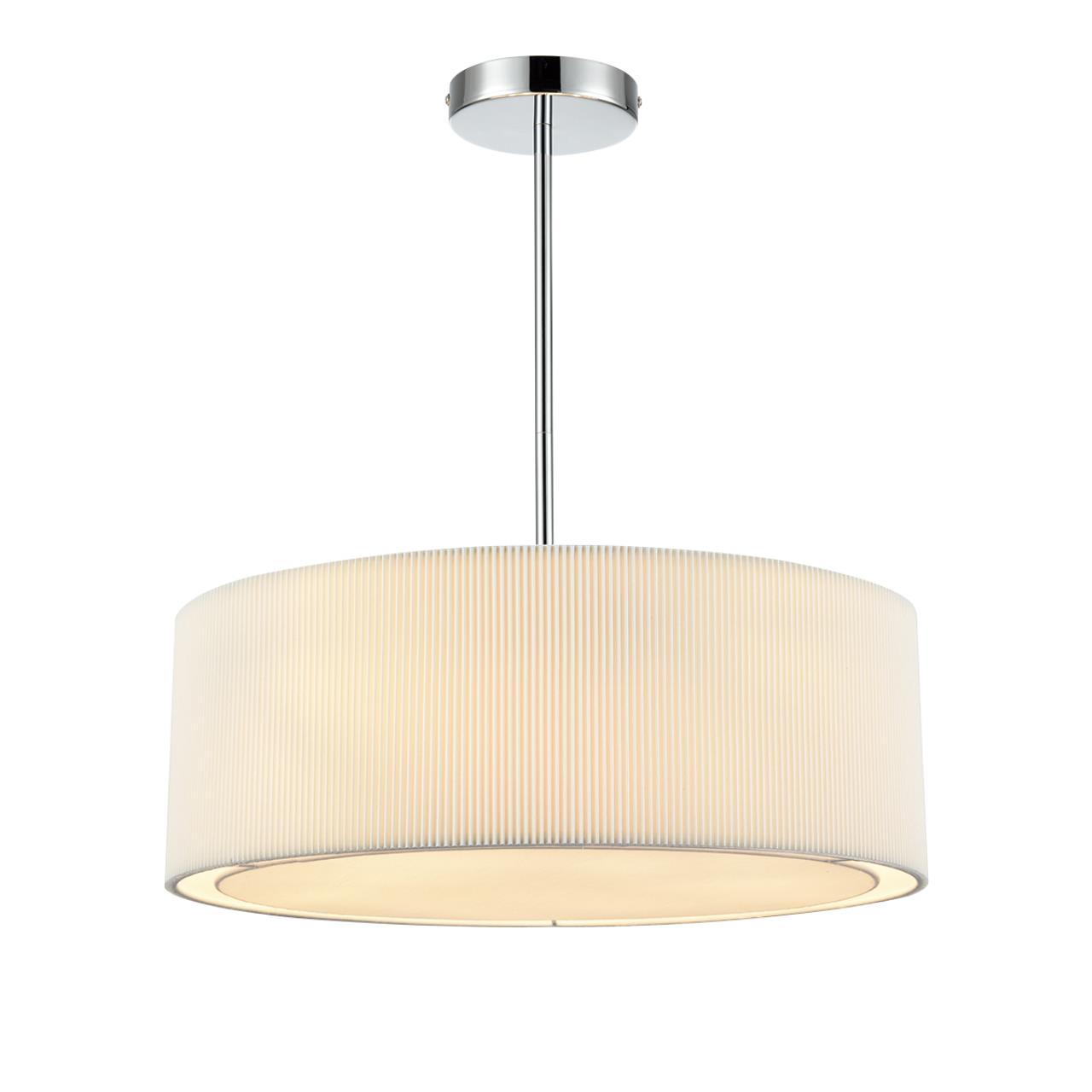 8110/5 MODERNI LN25 138 хром/белый, металл/текстиль Люстра подвесная E14 5*40W 220V ZIGRISA — изображение 3