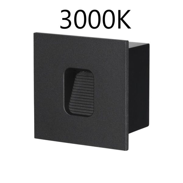 6650/1WL3 NATURE ODL25 727 черный/металл Подсветка для лестниц IP65 LED 1W 3000K 60° AC85-265V VITTY