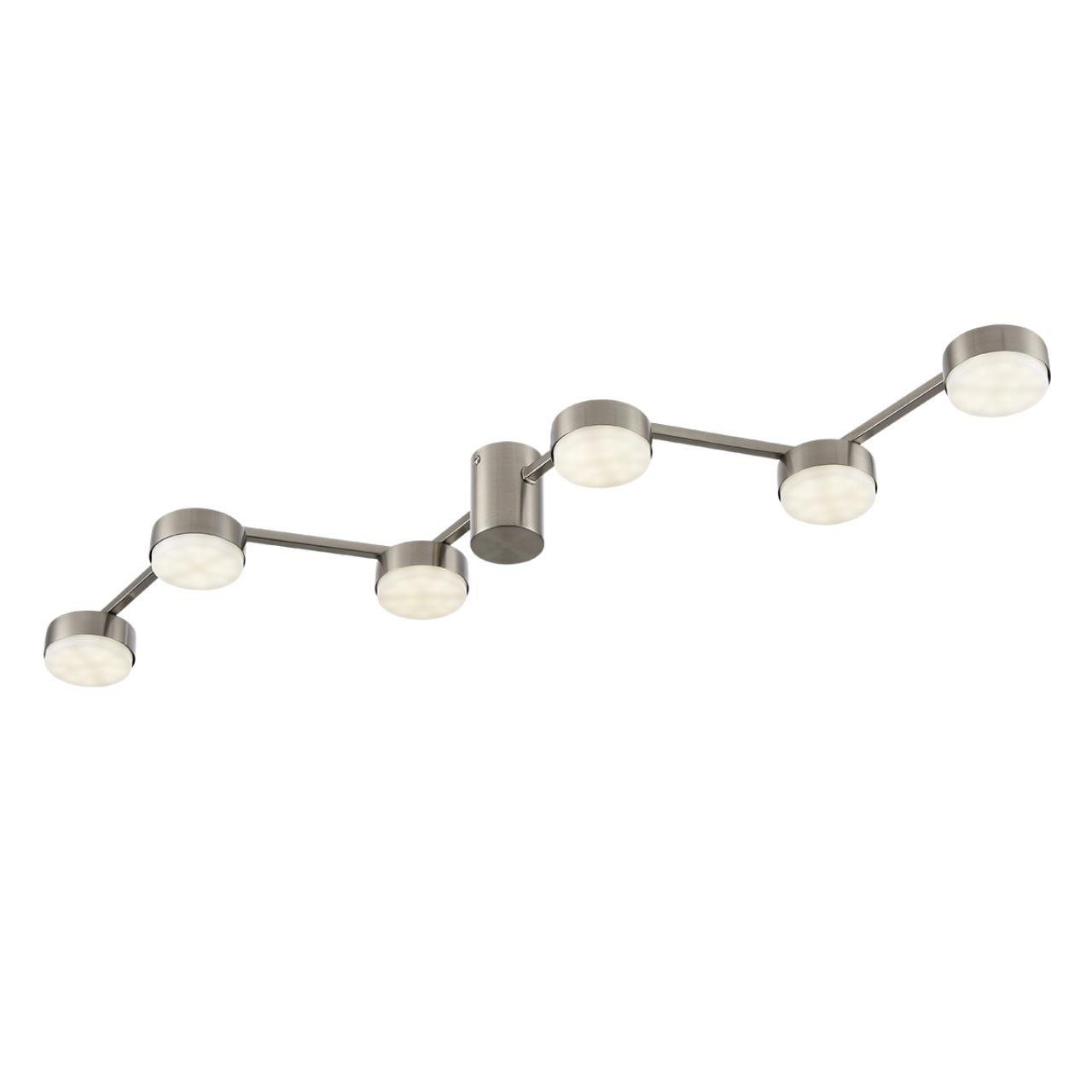 8116/6C COMFI LN25 208 никель, металл Люстра потолочная LED GX53 6*7W 220V SANATA — изображение 3