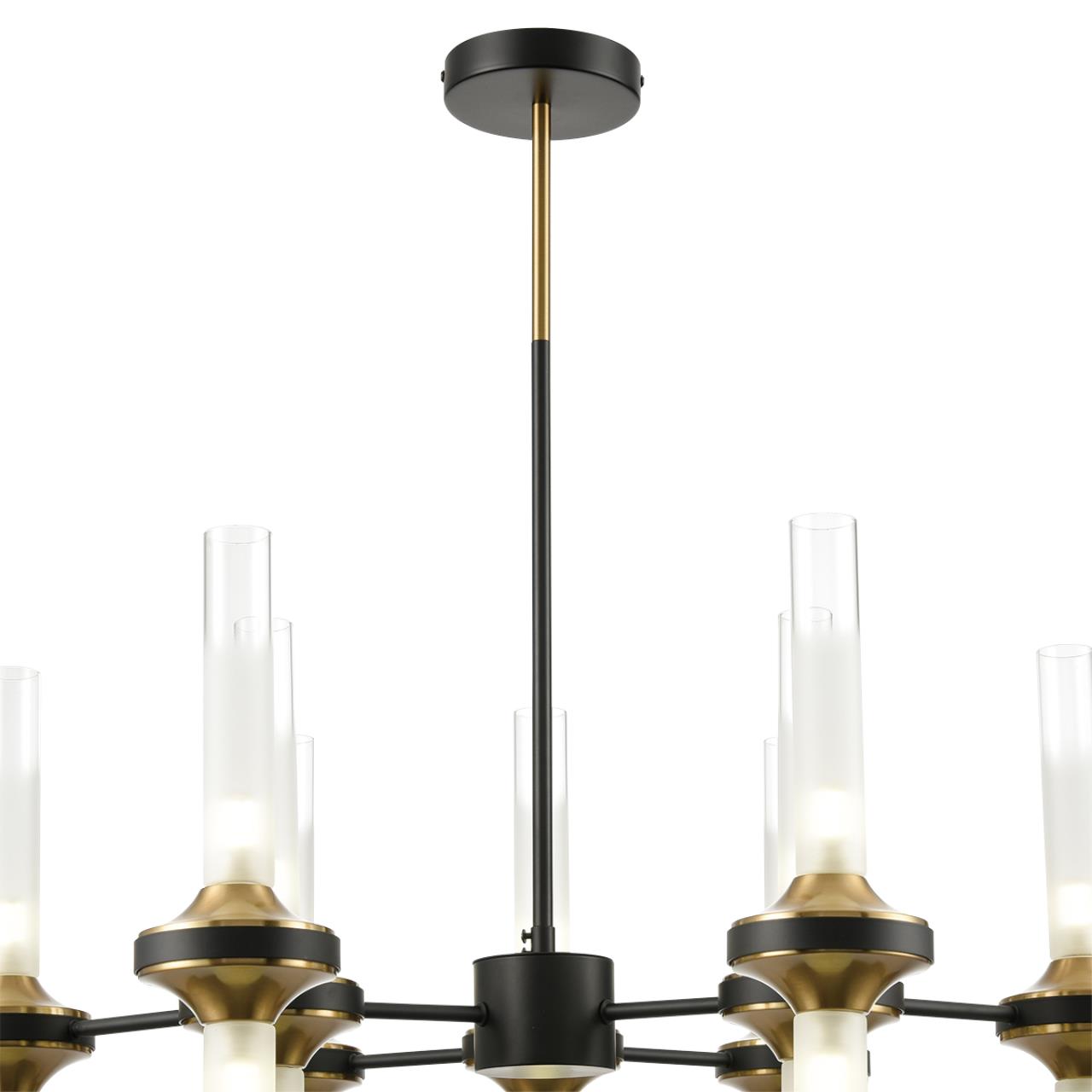 8112/18 NEOCLASSI LN25 26 черный/бронза/прозрачный, металл/стекло Люстра потолочная G9 18*30W 220V TAMARESA — изображение 5