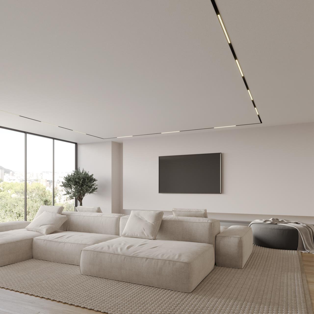 359480 SHINO NT24 134 черный Трековый низковольт. св-к диммир. со сменой цв.температуры, пульт ДУ/Tuya Smart Life IP20 LED 12W 48V 3000-6500K FLUM — изображение 5