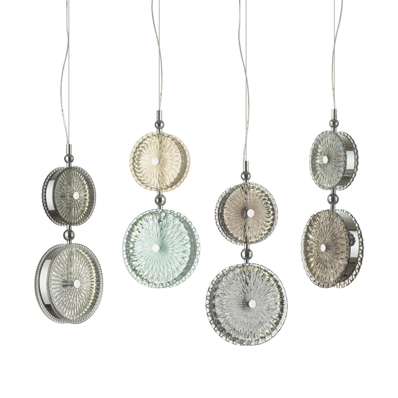 5416/13LA L-VISION ODL_EX23 154 хром/серый/св.серый металл/стекло Подвес LED 13W 4000K CARAMELLA — изображение 4