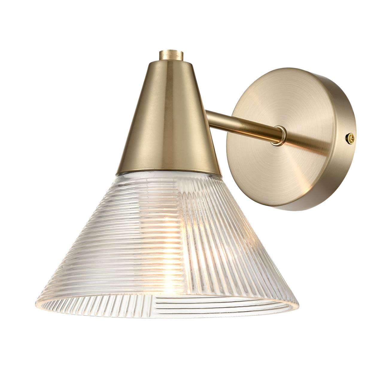 6596/1W MODERNI LN25 183 латунь титаниум/прозрачный, металл/стекло Бра E27 1*60W 220V CORNE — изображение 3