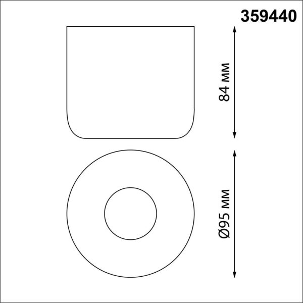 359440 OVER NT24 320 черный Светильник накладной влагозащищённый IP44 LED 10W 220-240V 3000K 650Лм LISSE — изображение 5