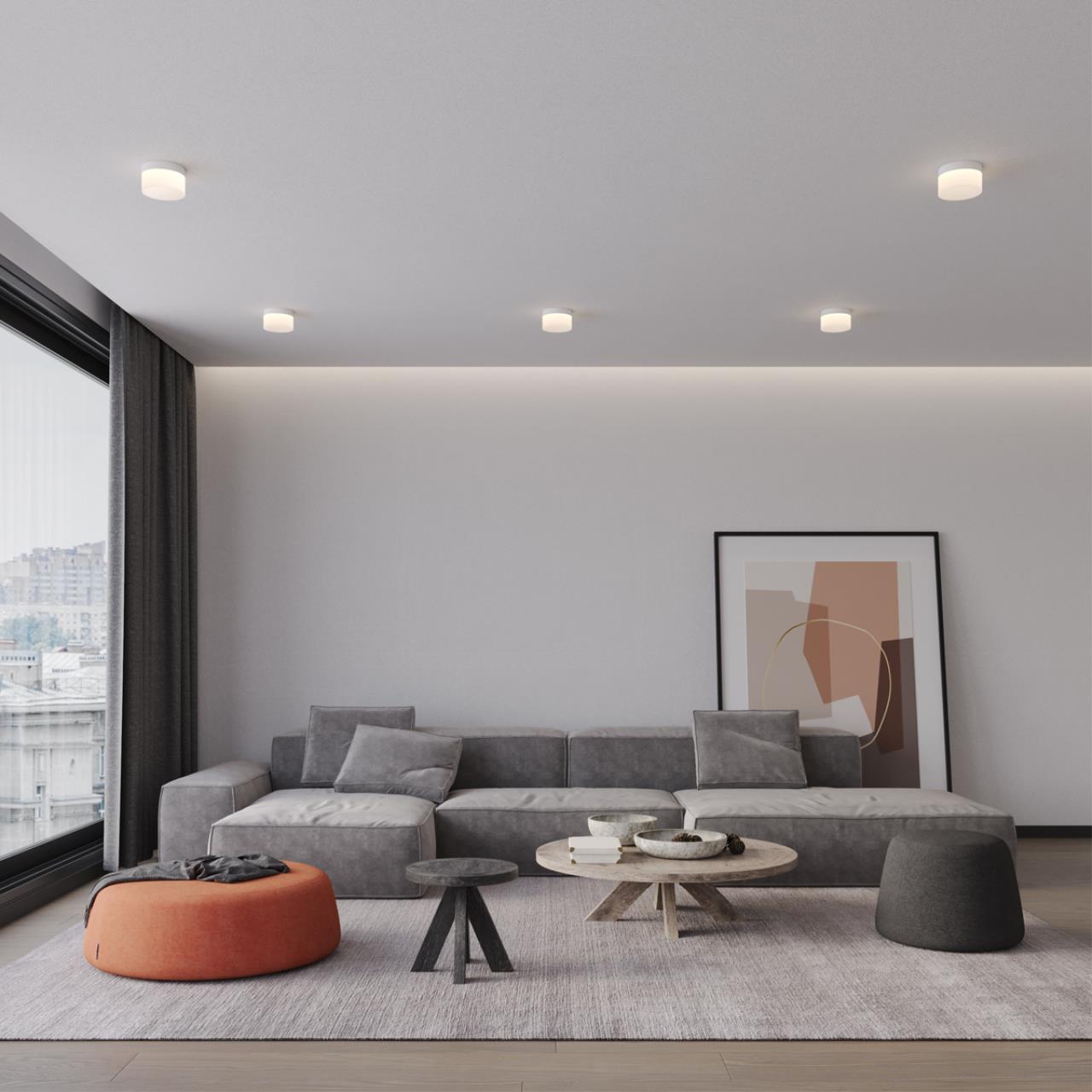 359446 OVER NT24 336 черный Светильник накладной светодиодный IP20 LED 18W 220-240V 4000K 1170Лм AURA — изображение 6