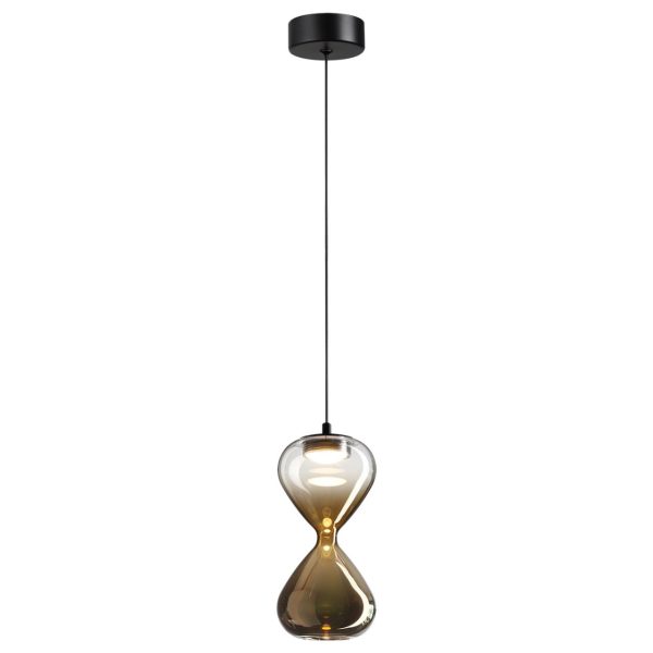 5094/4L PENDANT ODL25 415 черный/прозрачн./золотой градиент/металл/стекло Подвес LED 4W 4000K 388Лм GLESSI — изображение 3