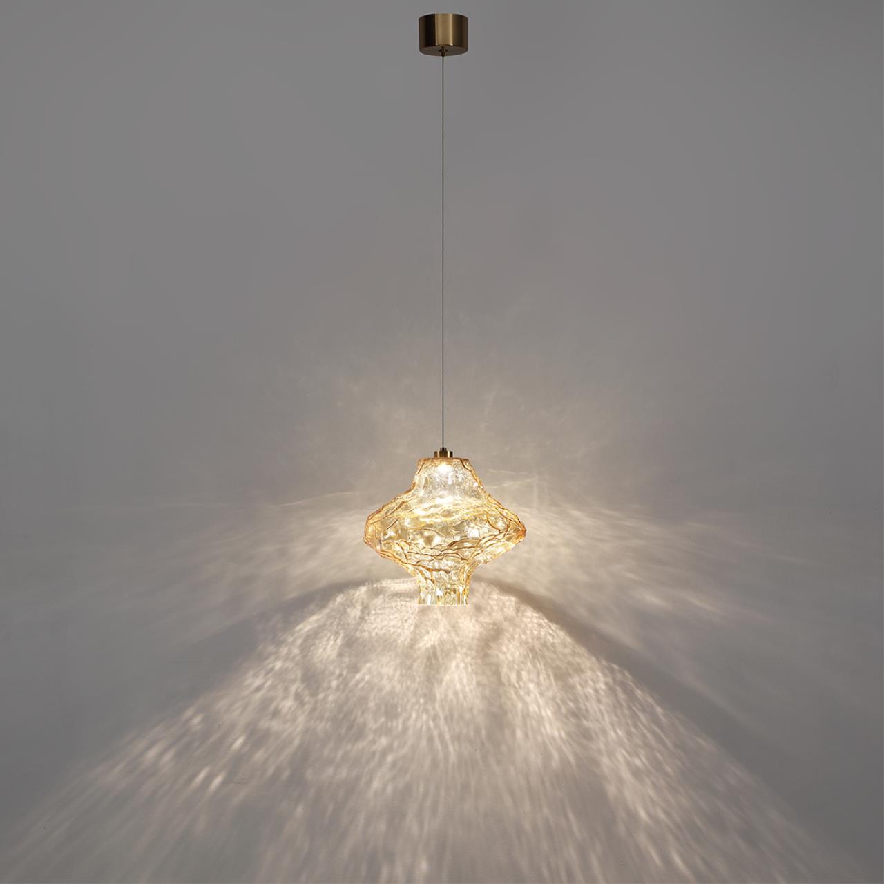 5108/3LA L-VISION  ODL26 антич.бронза/янтарный металл/стекло Подвес LED x 3W 4000K ORDI — изображение 5