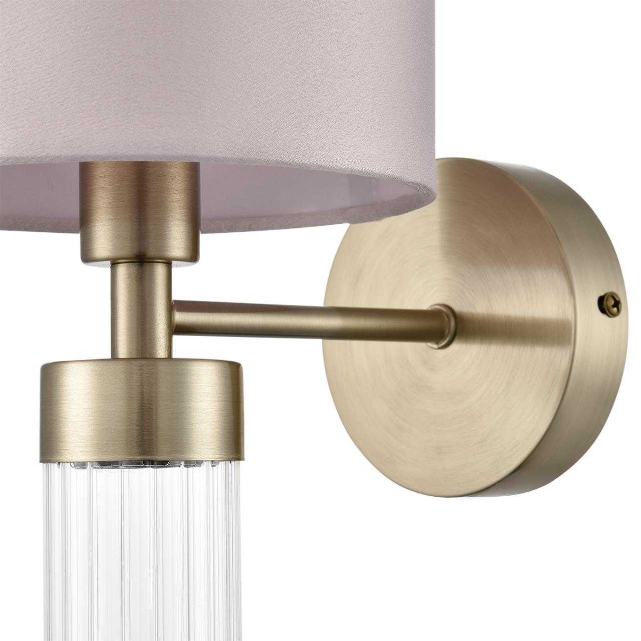 8109/1W MODERNI LN25 129 латунь титаниум/бежевый, металл/текстиль/стекло Бра E14 40W 220V DAMONA — изображение 5