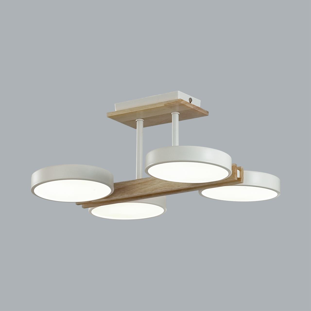 8030/72CL LEDIO LN25 264 белый, дерево/металл, акрил Потолочный светильник LED 72W 3000-6000К 220V PLATO — изображение 7