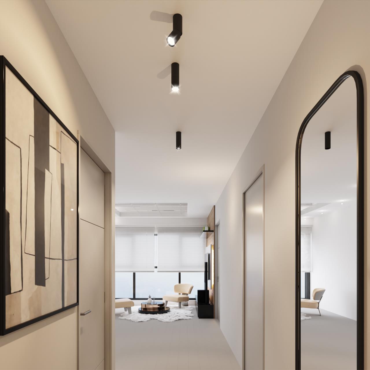 359317 OVER NT24 370 черный Светильник накладной светодиодный IP20 LED 10W 85-265V 3000K 1100Лм TUBO — изображение 7