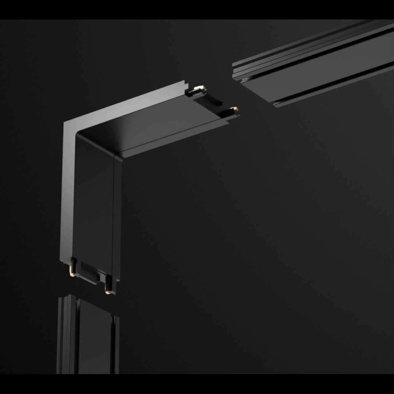 135214 SHINO NT23 170 белый Соединитель с токопроводом "Г" для низковольтного шинопровода IP20 48V SMAL