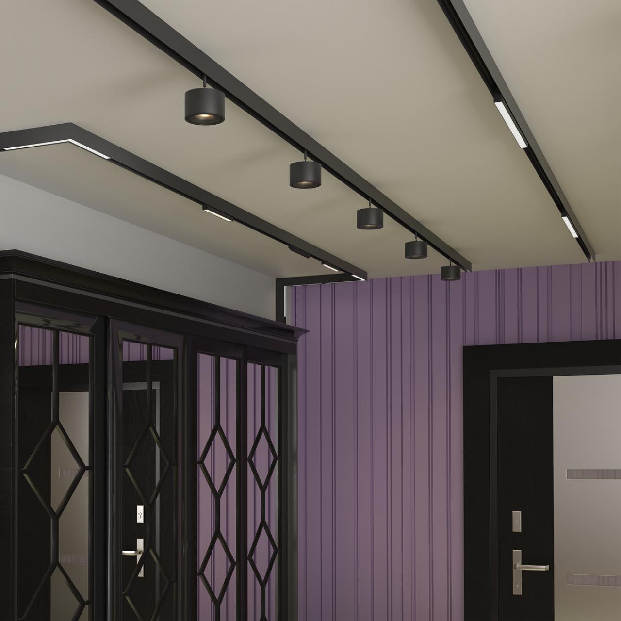 359199 SHINO NT23 162 черный Трековый светильник для низков. шинопровода IP20 LED 3000К 12W 48V 900Лм FLUM — изображение 5