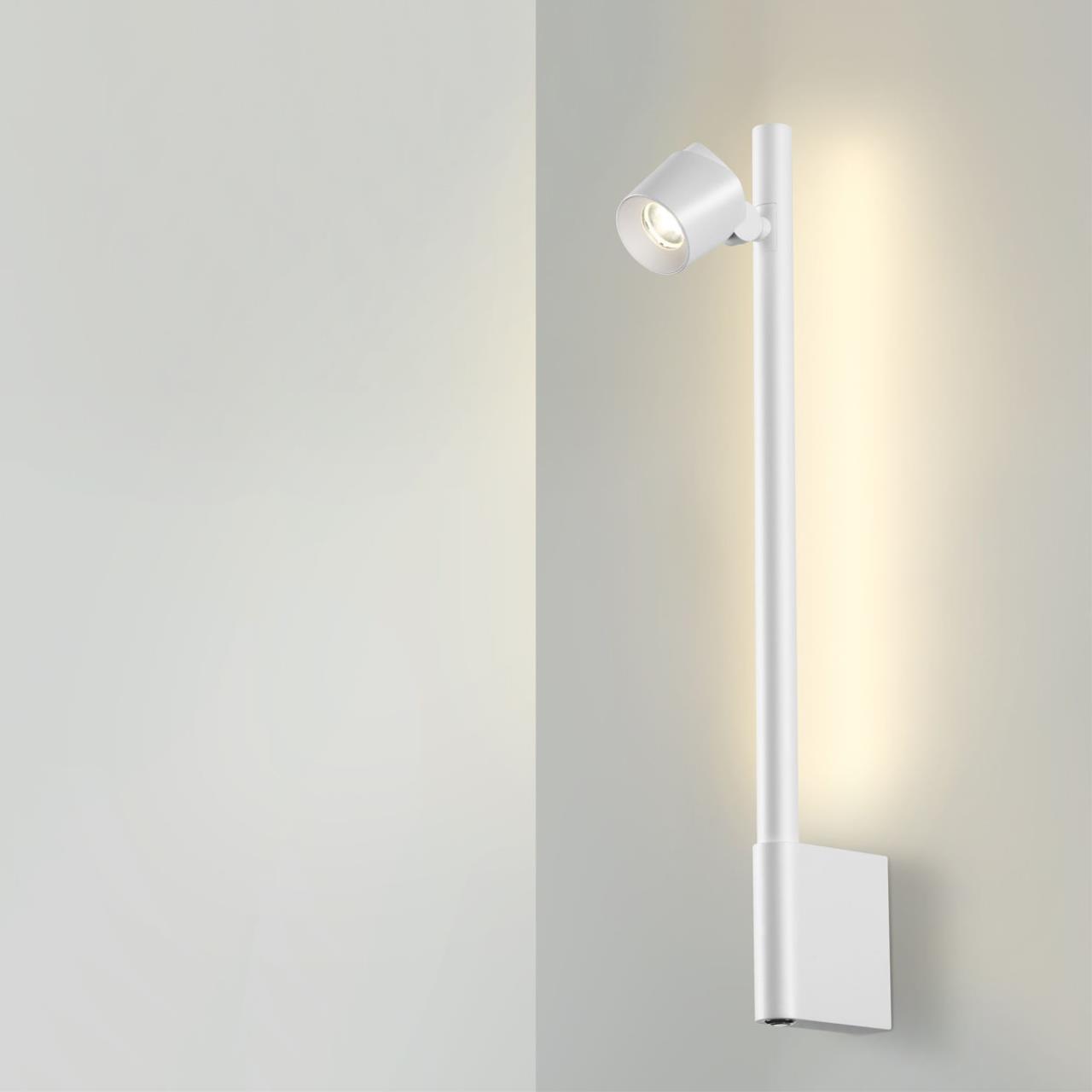 359312 OVER NT24 290 белый Светильник настенный диммируемый (выключатель) IP20 LED 7W+7W 4000K 220-240V FERMO — изображение 6