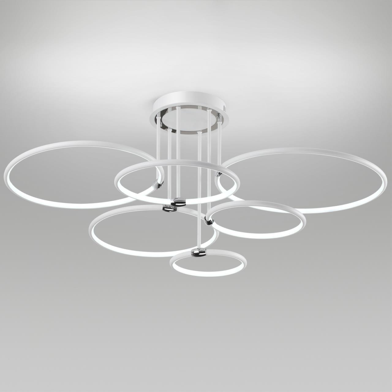 5282/99CL LEDIO LN23 226 белый, хром Люстра потолочная LED 156W 3000-6000K 9899Лм 220V URSULA — изображение 4