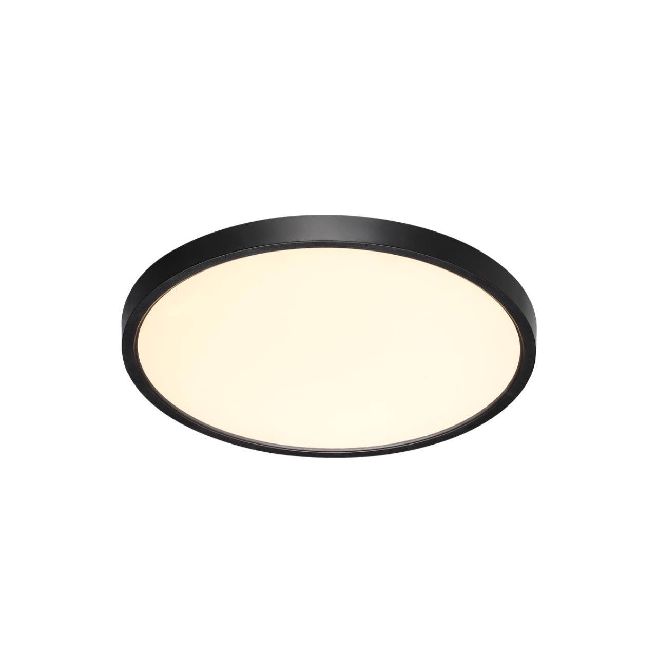 7660/24L MITRA LED SN 087 Светильник пластик/белый/черный LED 24Вт 3000/4000K D300 IP40 ALFA BLACK — изображение 4