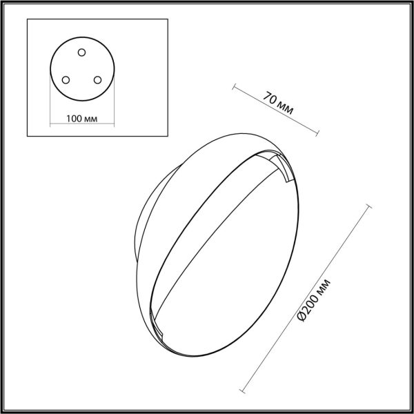 7005/7WL HIGHTECH ODL25 253 Настенный светильник белый ice crack/акрил IP44 LED 7W 347Лм 3000K CRI > 90 VELA — изображение 5