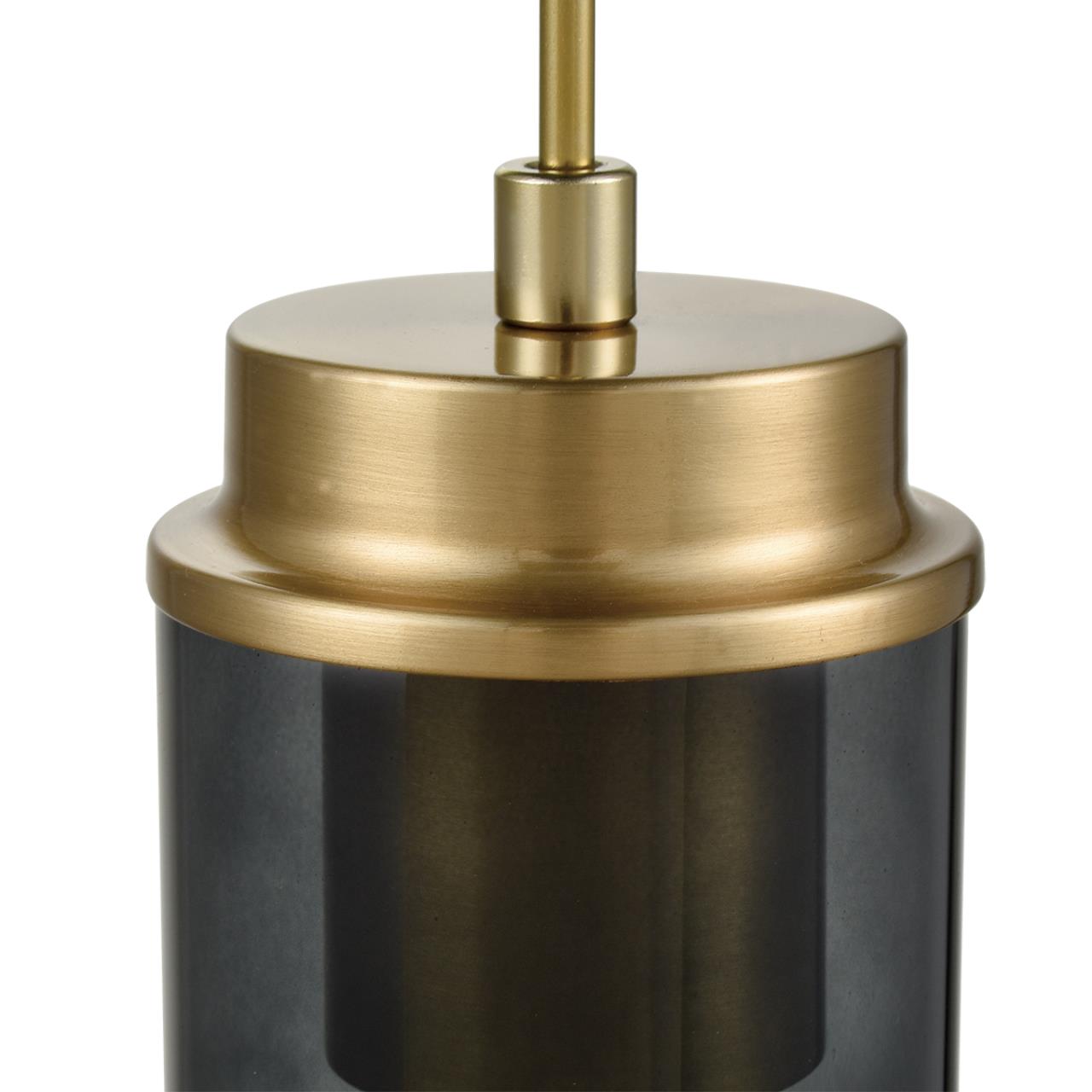 8101/1A COMFI LN25 325 черный/бронза металл/стекло Подвес Е14 1*40W 220V ISHA — изображение 4