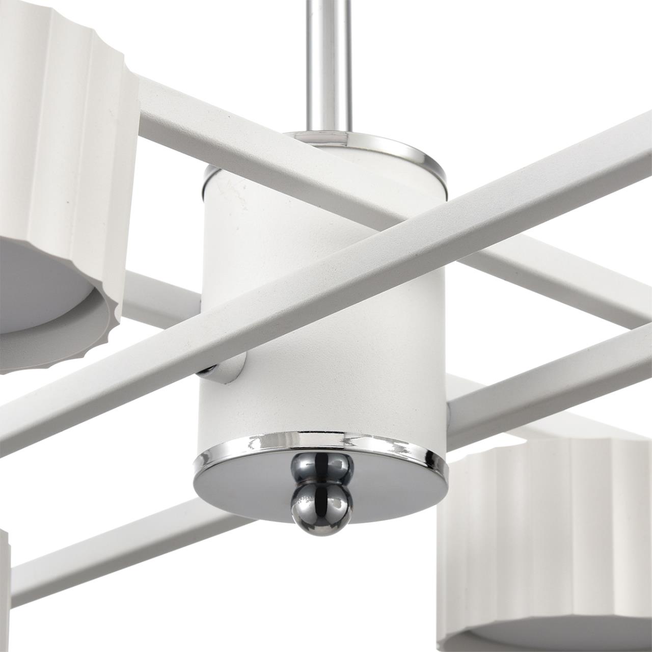 8241/8C COMFI LN25 202 белый/хром, металл Люстра потолочная LED GX53 8*7W 220V KARINA — изображение 4