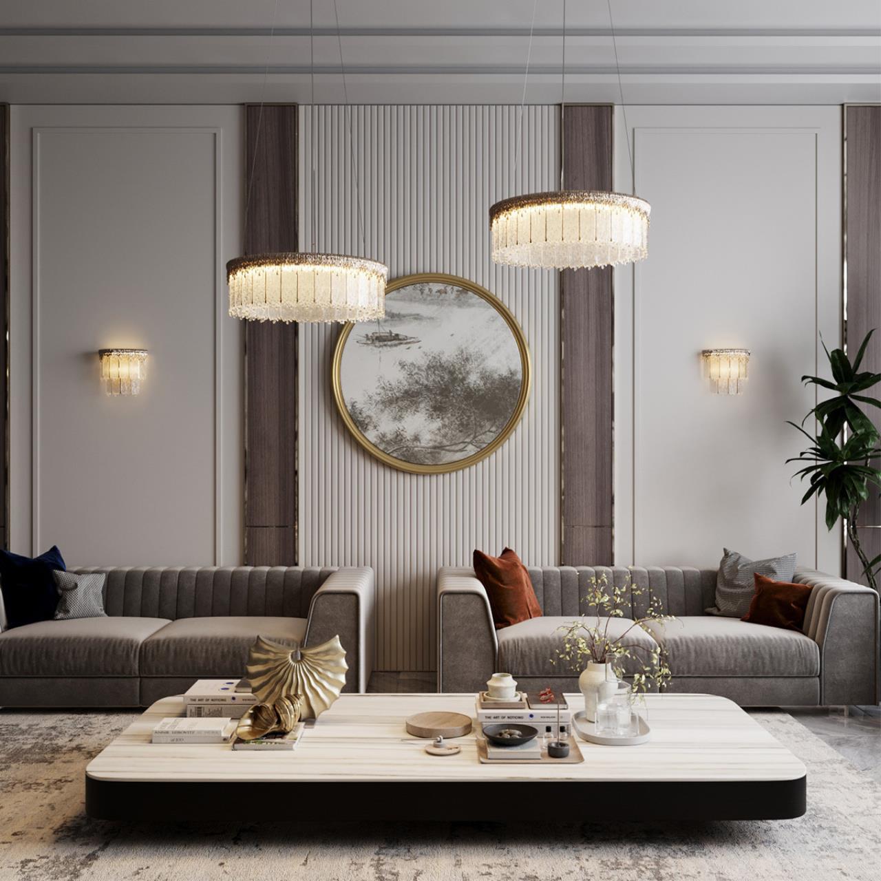 5091/20WL L-VISION ODL25 563 золотой/прозрачный/стекло Бра LED 20W 3700K 1506Лм CLEO — изображение 6