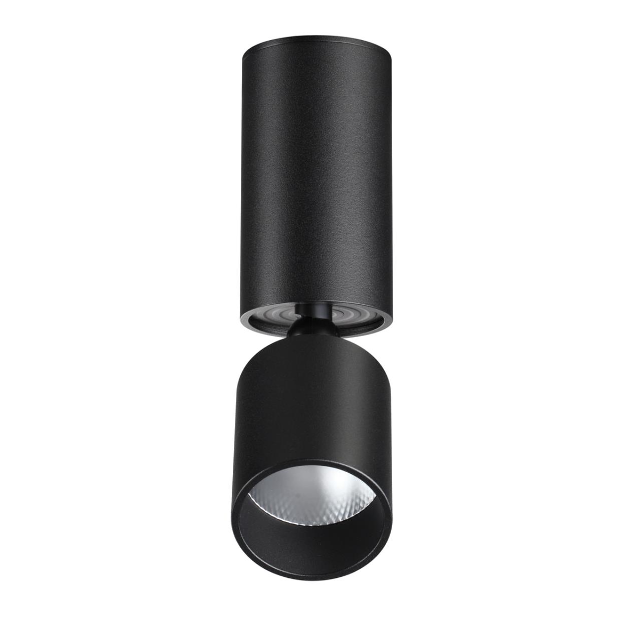 359317 OVER NT24 370 черный Светильник накладной светодиодный IP20 LED 10W 85-265V 3000K 1100Лм TUBO — изображение 3