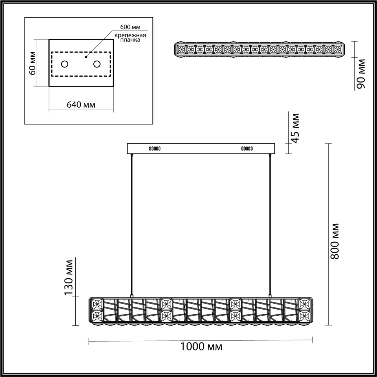 5071/40L HALL ODL24 613 золото/прозрачный/металл/хрусталь/стекло Люстра LED 40W 3700K VERSION — изображение 3