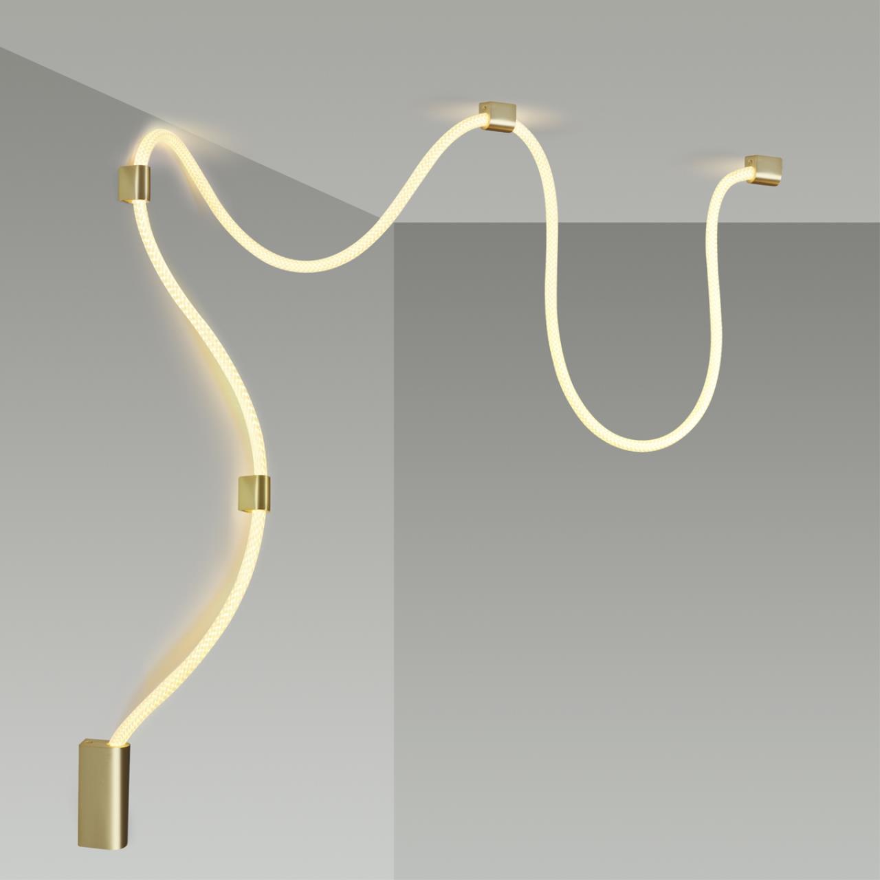 4397/30CL HIGHTECH ODL23 261 ант.бронза/металл/канат Настенно-потолочный св-к накладной (3 крепления в комплекте) IP20 LED 30W 1185Лм 3000K CORDA — изображение 5