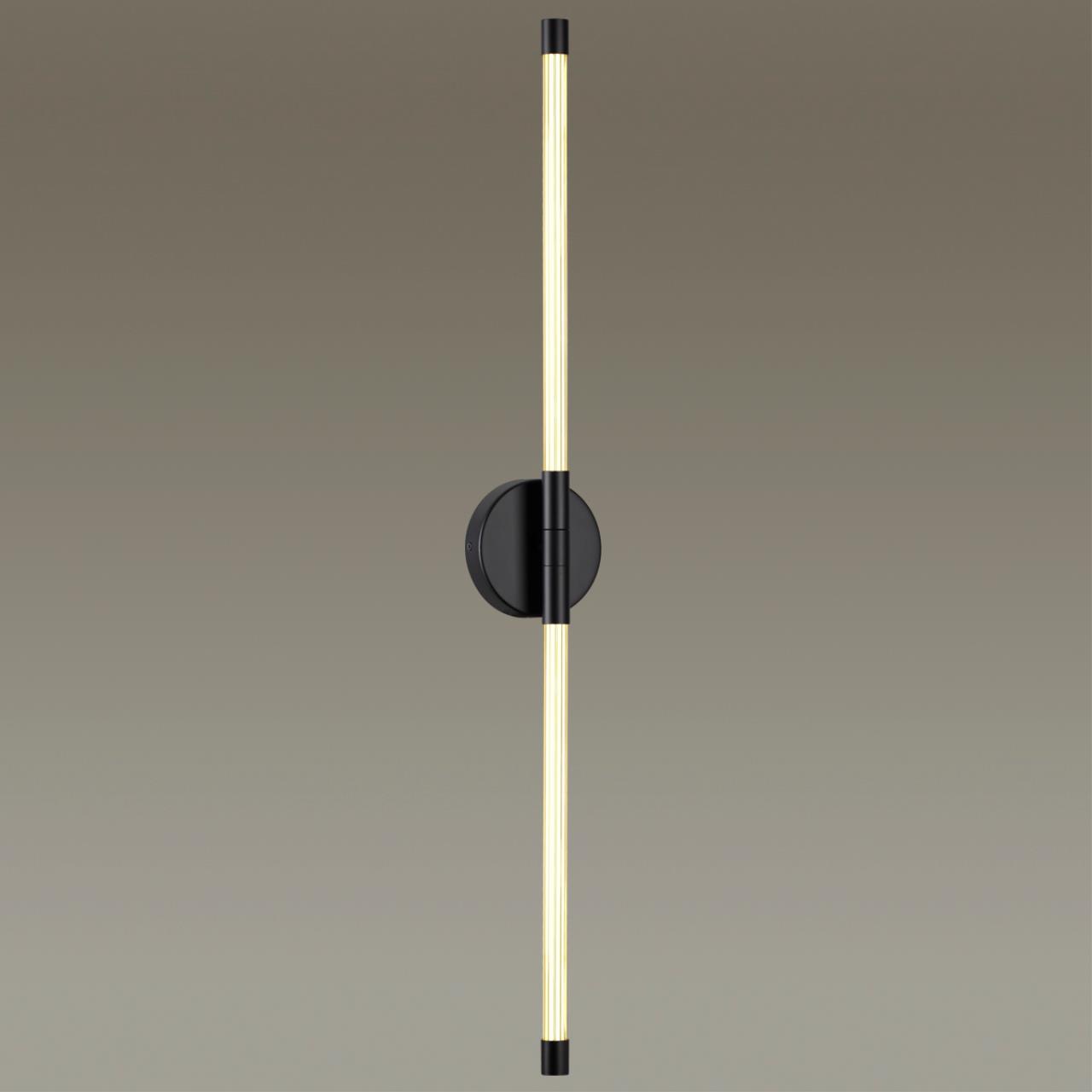 4393/20WL HIGHTECH ODL23 265 черный/металл/акрил Настенный светильник IP20 LED 10W 700Лм 3000K ANTA — изображение 4