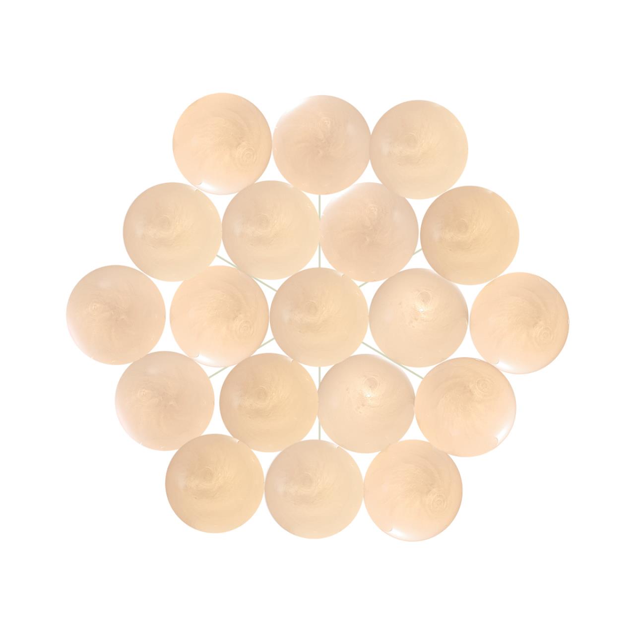 7109/19 MIDCENT ODL26 Подвесной светильник металл/стекло/бронза/белый E14 19*5W 220-240V MAGIA — изображение 4