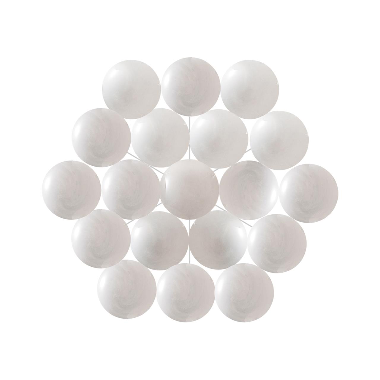 7109/19 MIDCENT ODL26 Подвесной светильник металл/стекло/бронза/белый E14 19*5W 220-240V MAGIA — изображение 3