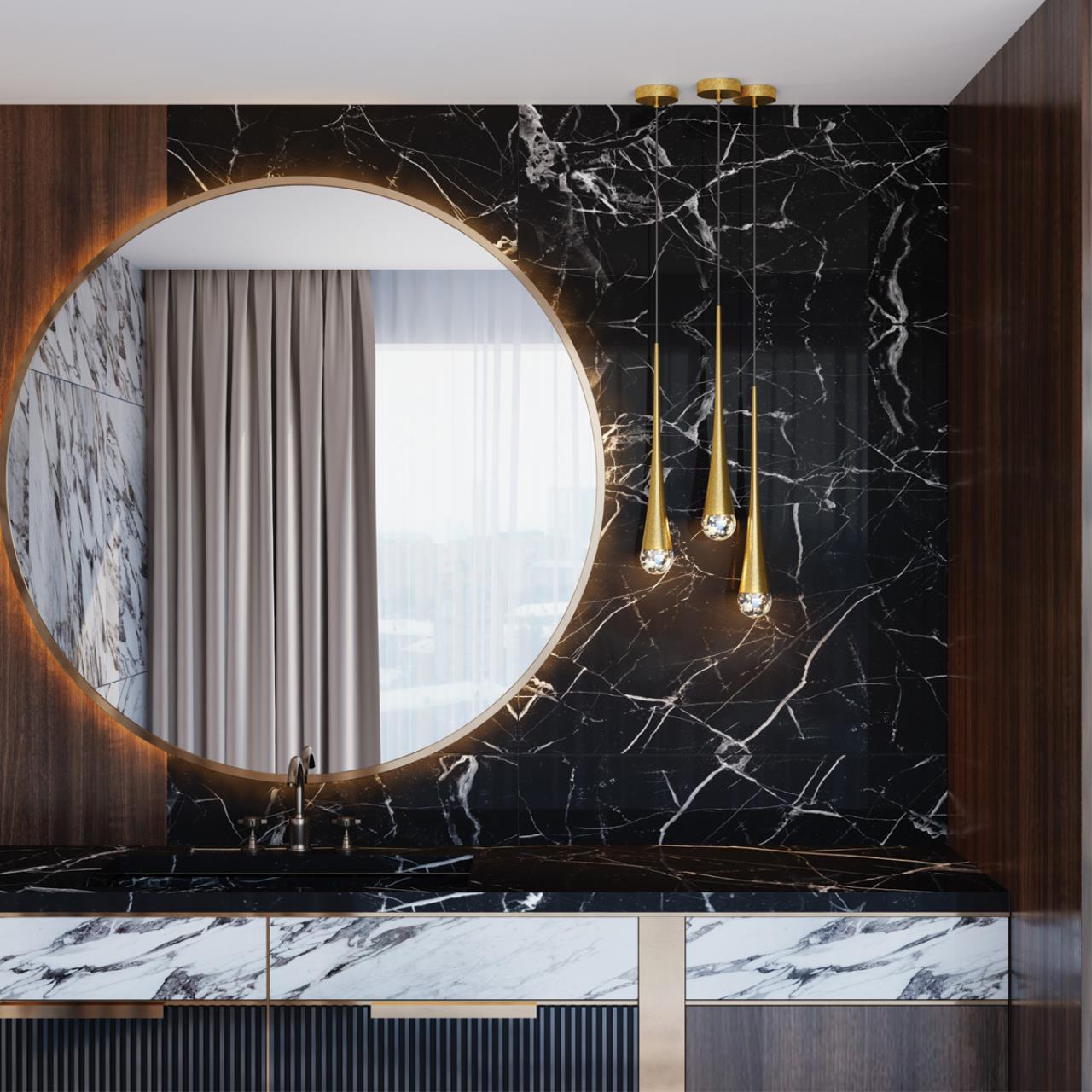 4278/1 L-VISION ODL21 341 прозрачн/золот фольг-ние Подвесной светильник IP20 GU10 LED max 6W GOTA — изображение 6