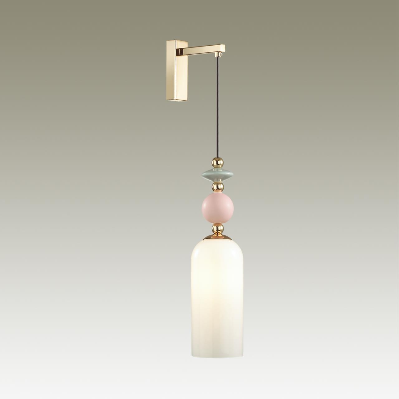 4861/1WA CLASSIC ODL_EX21 199 золото/разноцветн./керамика/стекло Бра E14 1*40W CANDY — изображение 5