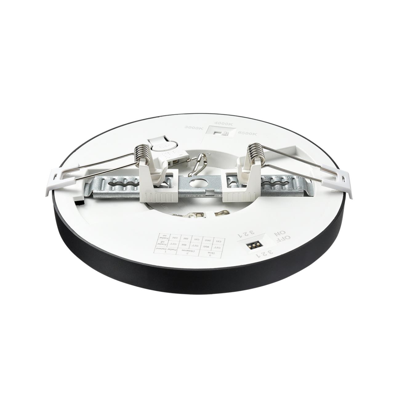 7788/12L MITRA LED SN 000 Светильник пластик/белый/черный LED 12Вт 3000/4000/6500К D170 IP44 CCT/датчик движения NEBULA BLACK — изображение 5