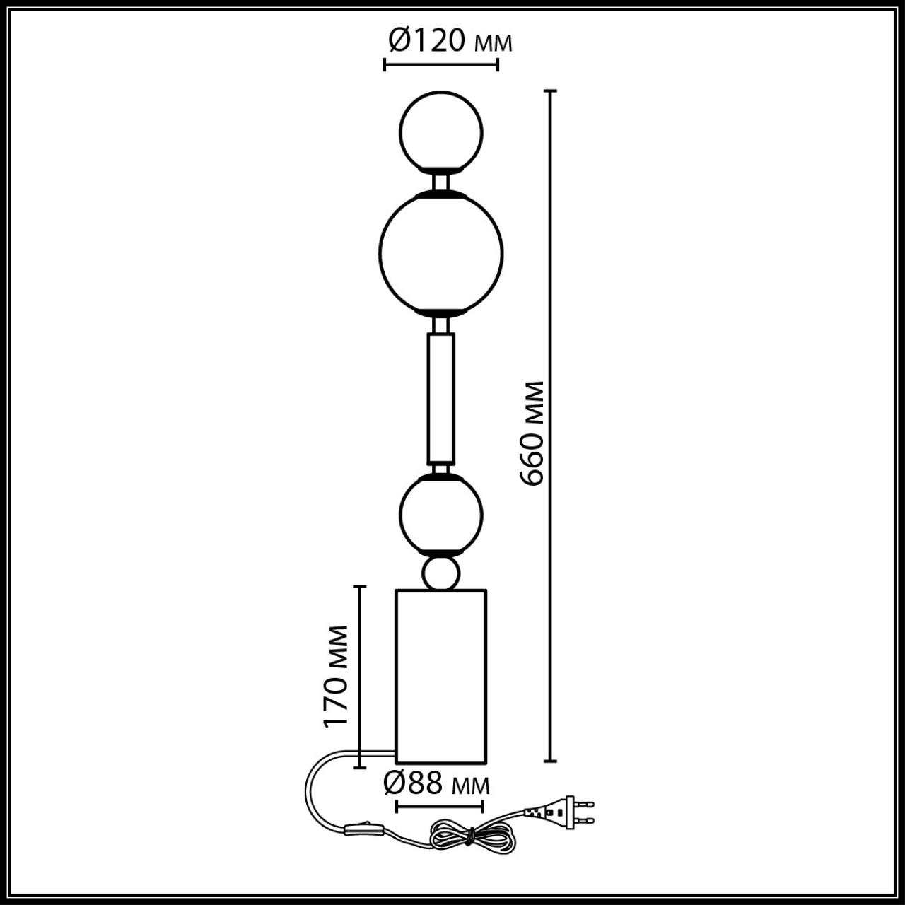 5457/4TL MODERN ODL_EX26 светлая сатин.латунь/белый/бежевый/коричневый/металл/стекло Настольная лампа LED x 4W 2500K CALLISTO — изображение 4