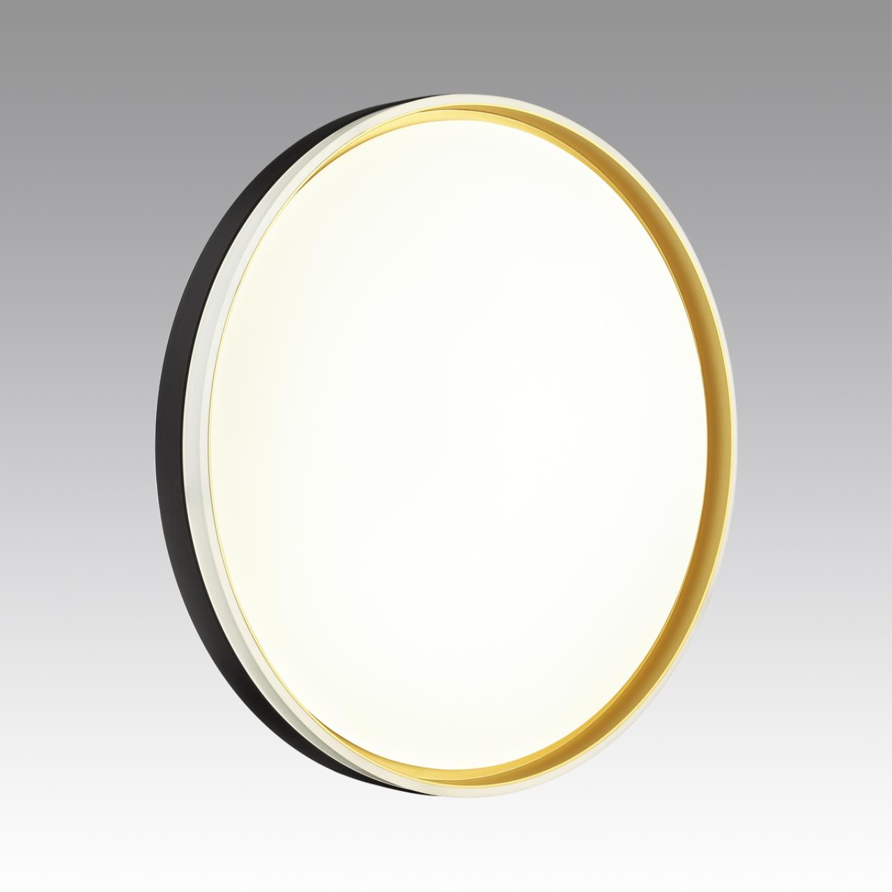 7619/EL PALE SN 160 Светильник пластик/черн./золот. LED 72Вт 3000-6300K D490 IP43 пульт ДУ SAVI — изображение 7