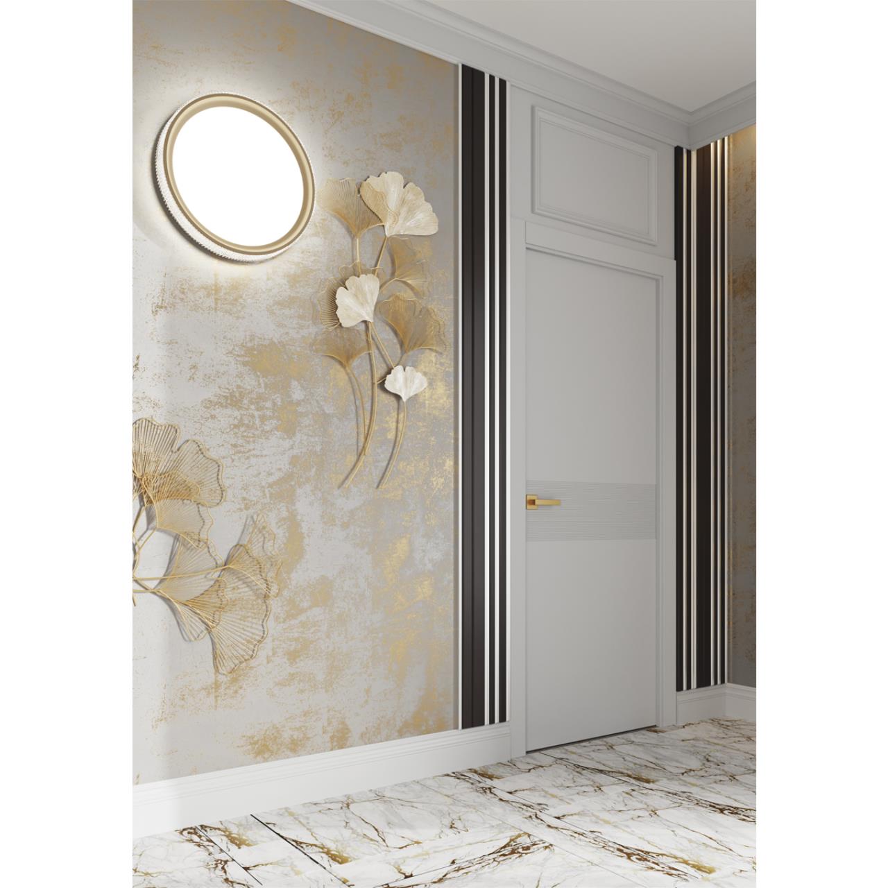 3054/EL PALE SN 183 Светильник пластик/белый/золотистый LED 72Вт 3000-6300K D490 IP43 пульт ДУ SHINY — изображение 7