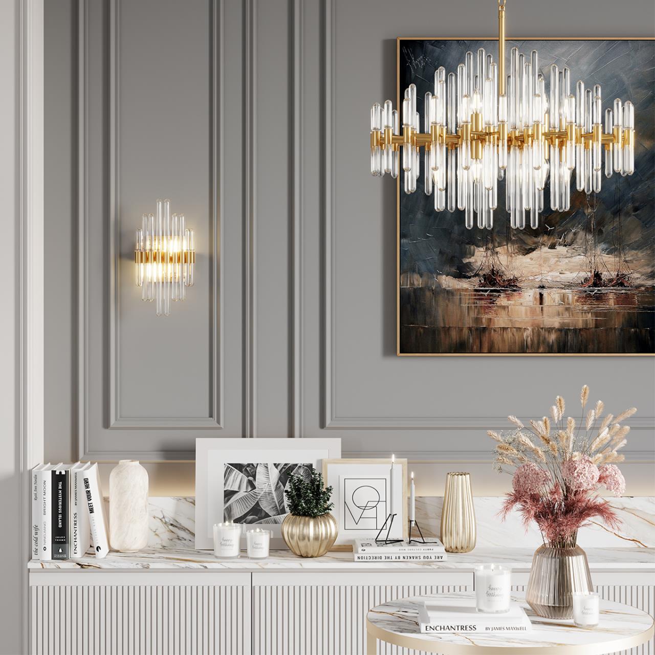 4988/10 HALL ODL22 661 золотой/стекло Люстра E14 10*40W STIKA — изображение 5