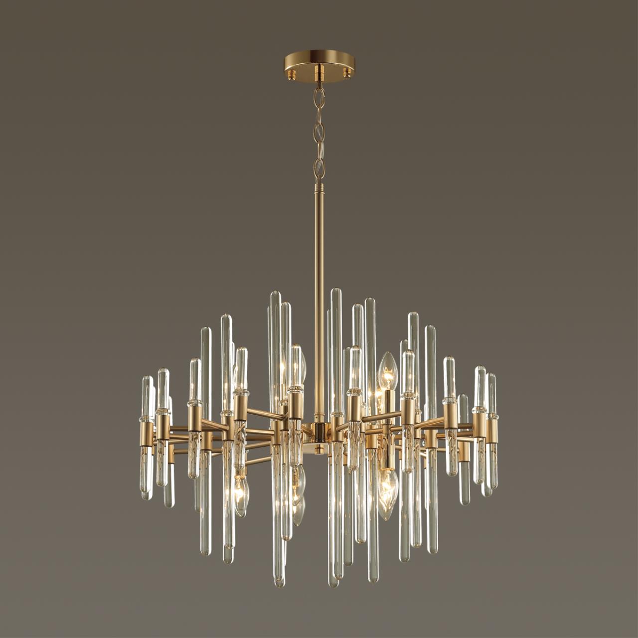 4988/10 HALL ODL22 661 золотой/стекло Люстра E14 10*40W STIKA — изображение 4