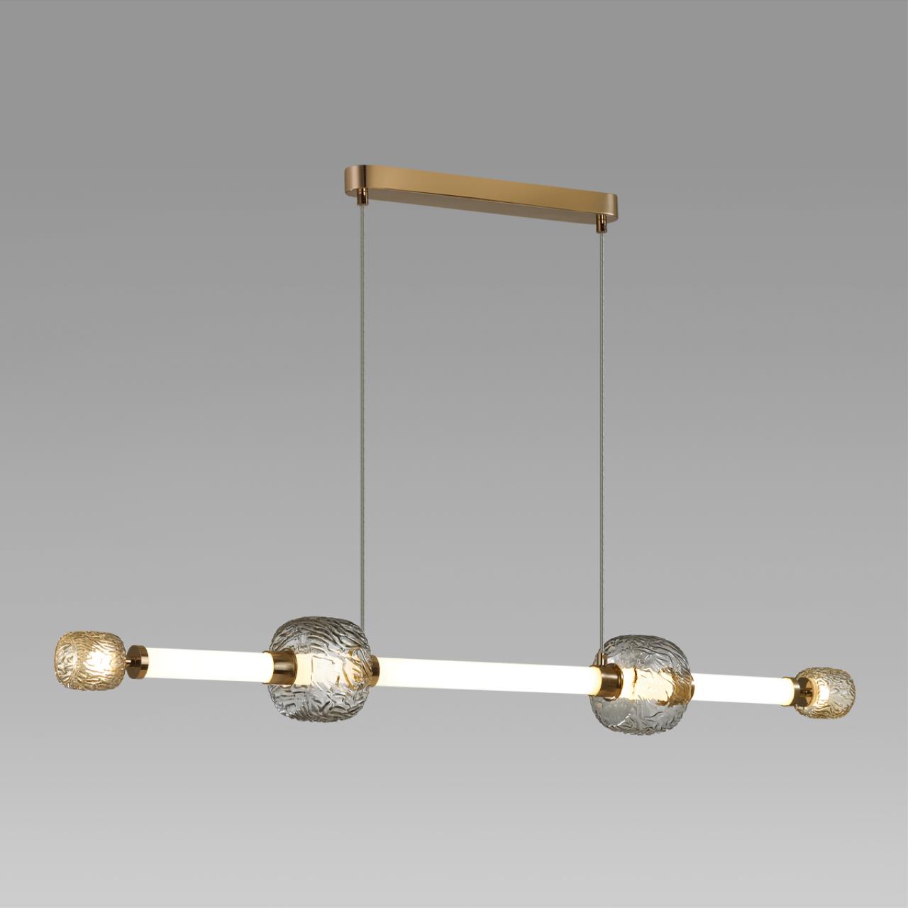 5426/40L L-VISION ODL_EX24 131 золотой/белый/дымчатый/коньячный/металл/стекло/акрил Подвес LED 40W 3000K KLIFF — изображение 5