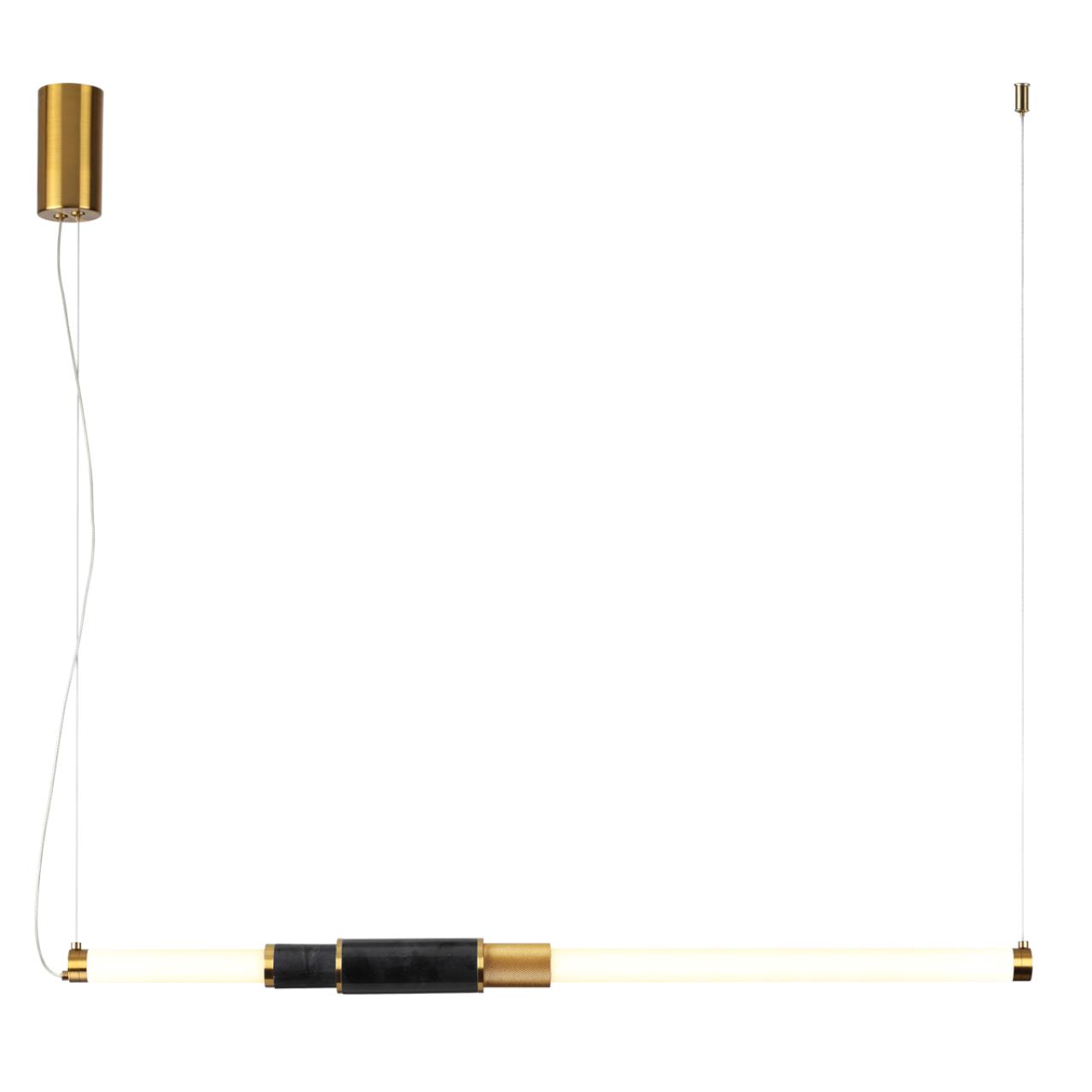 4361/14L MIDCENT ODL24 126 черный мрамор/антич. бронза/металл/акрил Подвесной светильник (ВЕРТ. И ГОРИЗОНТ) IP20 LED 14W 3000K 220V MARMI — изображение 4