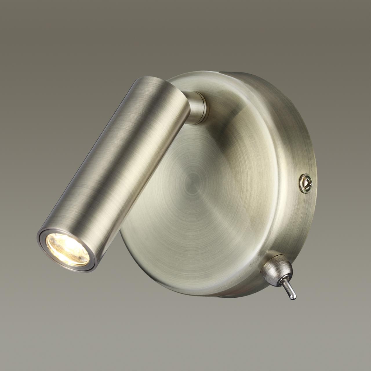 5222/3WL LEDIO LN22 000 бронза Бра с выкл. LED 3W 3000K 220V CHASE — изображение 4