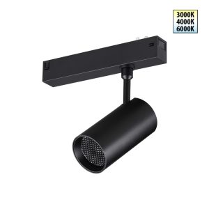 359958 PORT NT25 220 черный Трековый светильник с переключ. цв. темпер. IP20 LED 3000К4000К6000К 18W 90-240V VECTOR