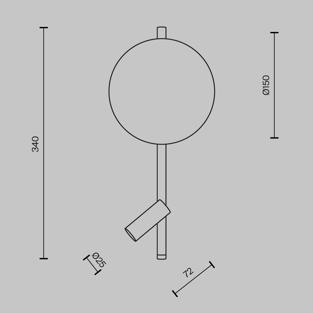 Настенный светильник (бра) Maytoni MOD450WL-L9W3K — изображение 7