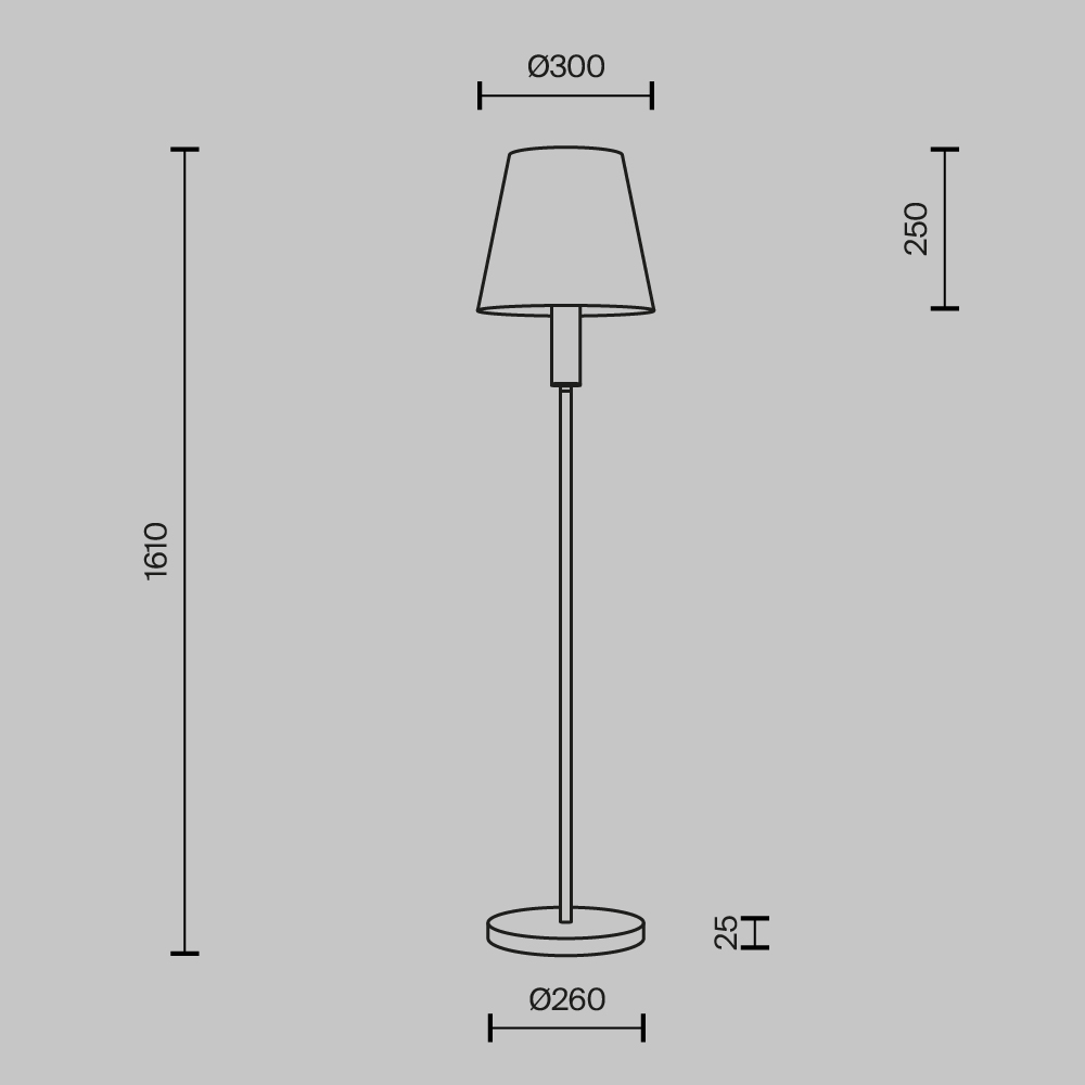 Напольный светильник (торшер) Maytoni MOD483FL-01BS — изображение 6