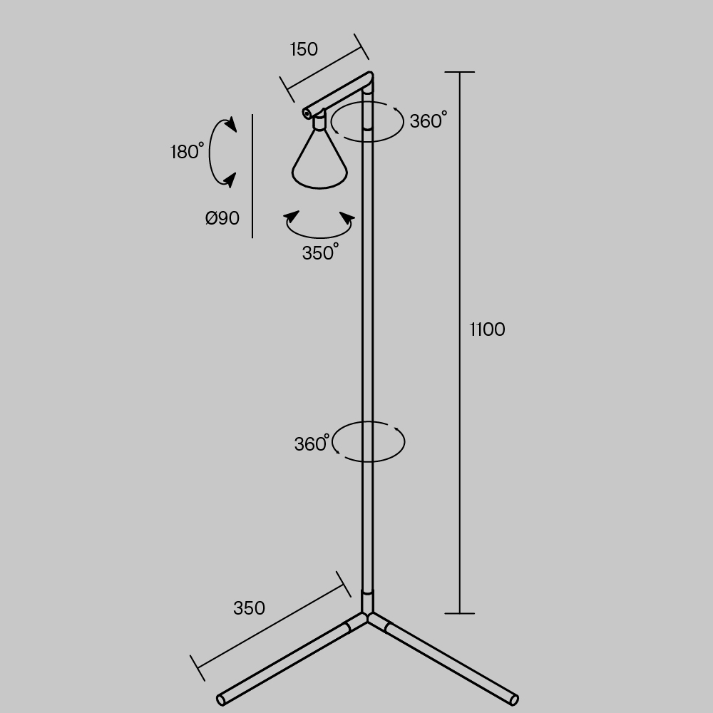 Напольный светильник (торшер) Maytoni MOD489FL-L20B3K — изображение 12