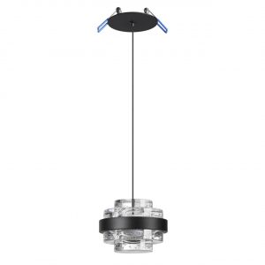 5031/6L L-VISION ODL24 000 чёрный/металл/акрил Подвес LED 6W 4000K 432лм KLOT
